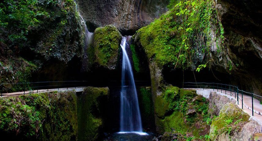 Best waterfall in madeira-Levada nova Best waterfall in madeira in Ponta do sol